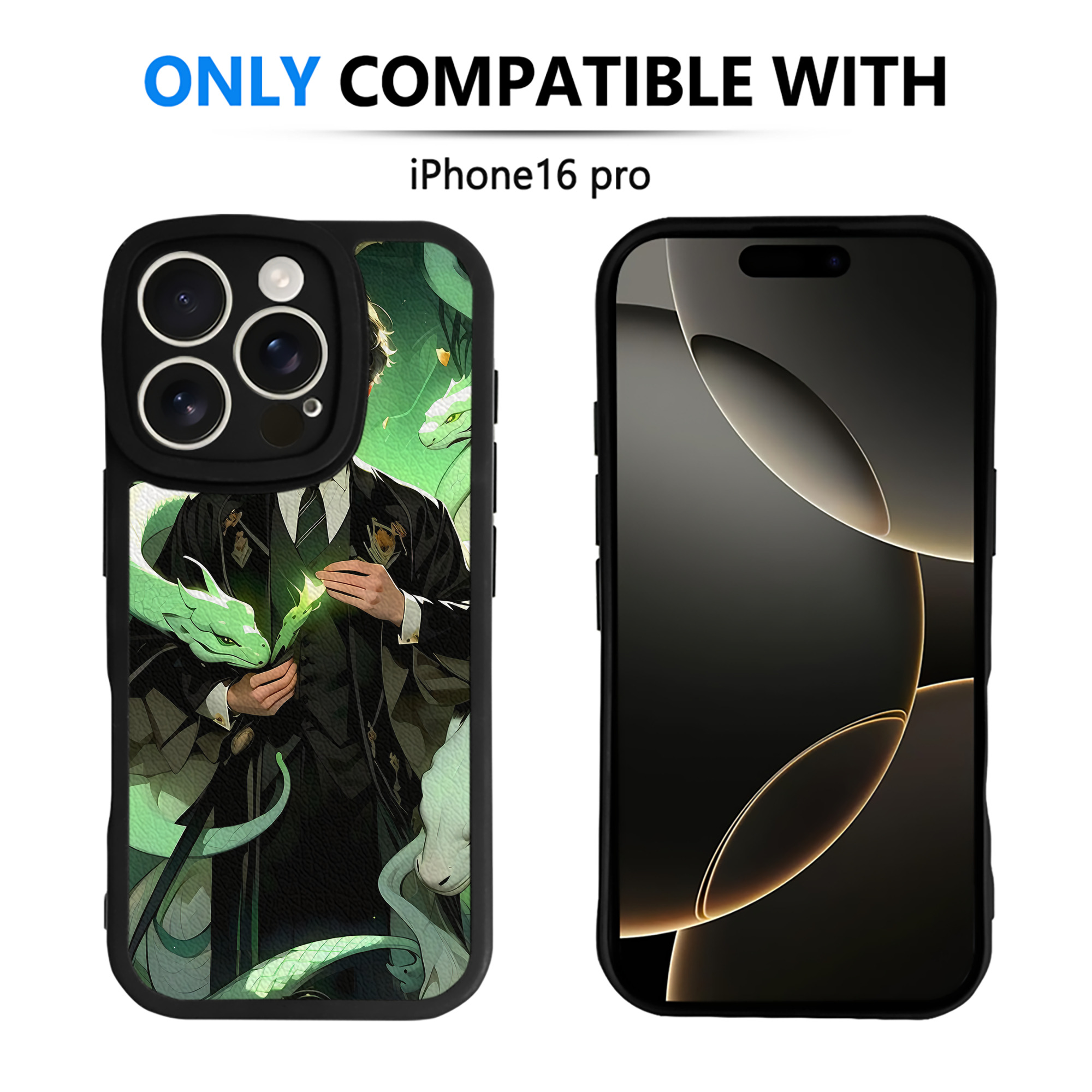 （画像用） Harry Potter ハリー・ポッターシリーズ 【iPhone 16シリーズ対応】シリコンスマホケース（レザー調） 材質：シリコン